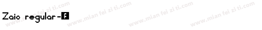 Zaio regular字体转换